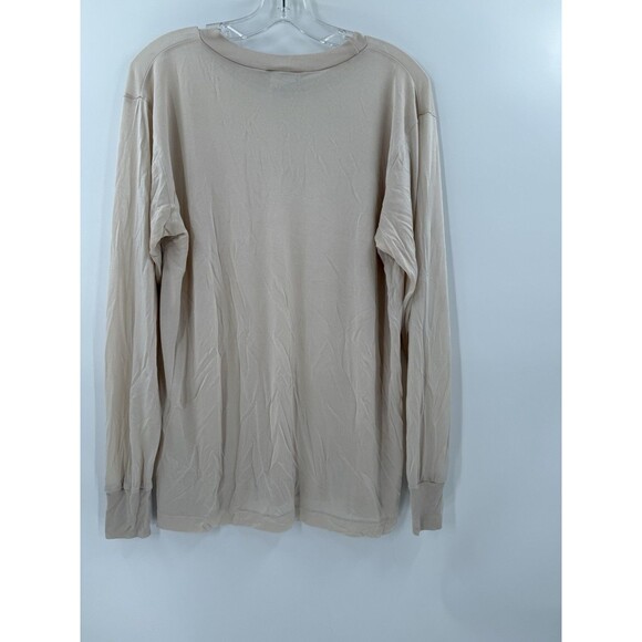 WinterSilks Beige Long Sleeve Blouse - Picture 7 of 10